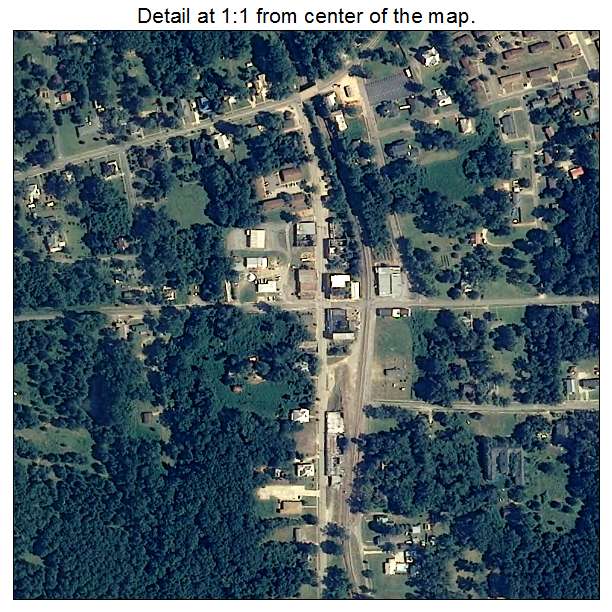 Camp Hill, Alabama aerial imagery detail