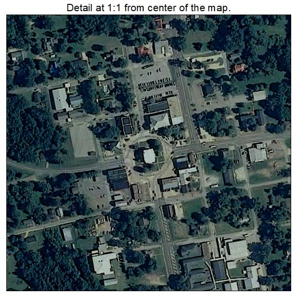 Carrollton, Alabama aerial imagery detail