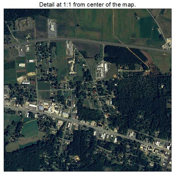 Centre, Alabama aerial imagery detail