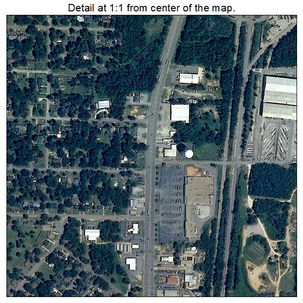 Chickasaw, Alabama aerial imagery detail