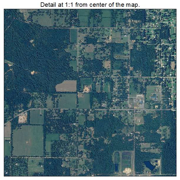 Citronelle, Alabama aerial imagery detail