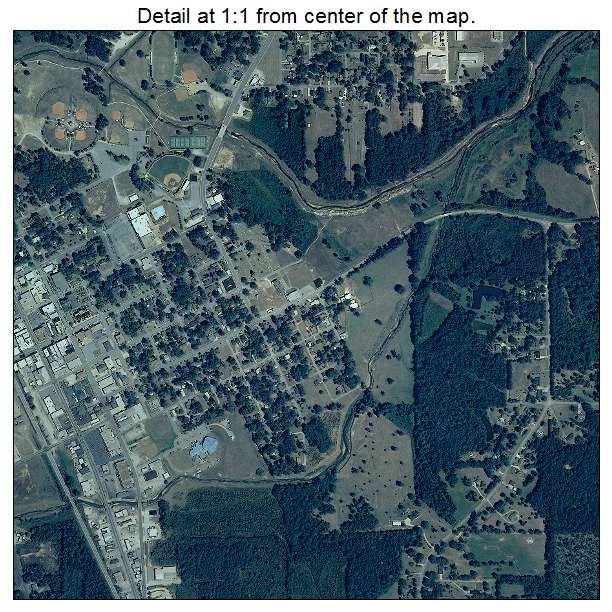 Clanton, Alabama aerial imagery detail