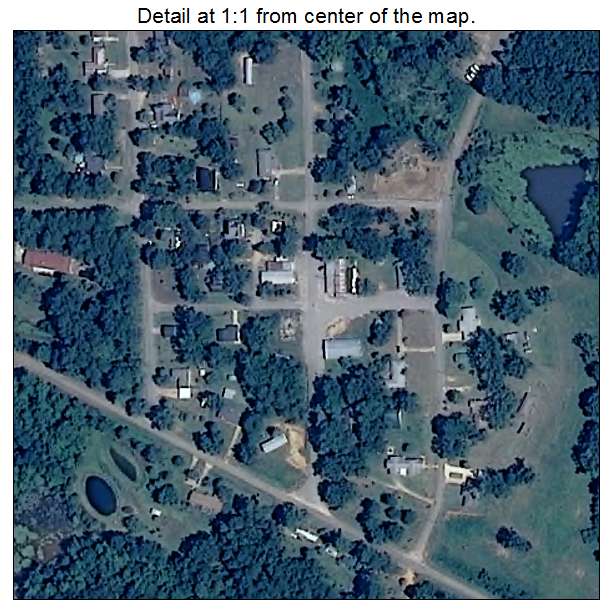 Coffee Springs, Alabama aerial imagery detail