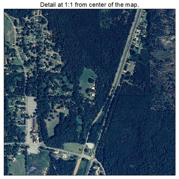 Coosada, Alabama aerial imagery detail