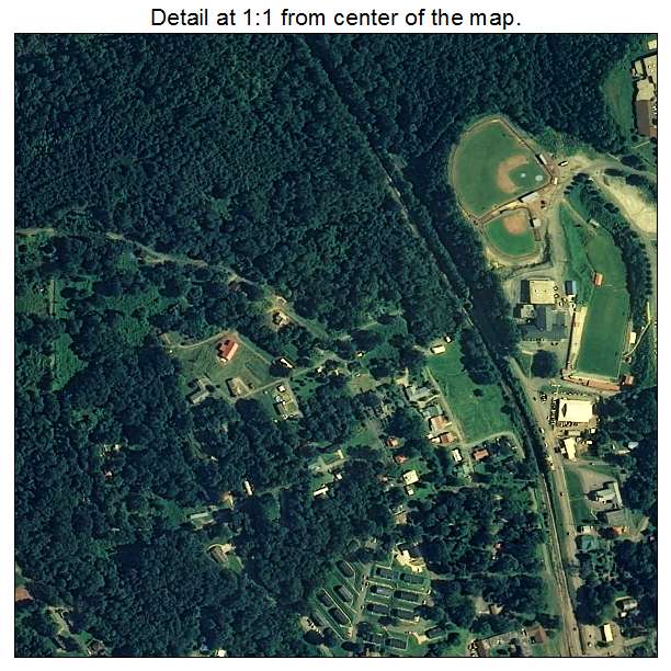 Cordova, Alabama aerial imagery detail