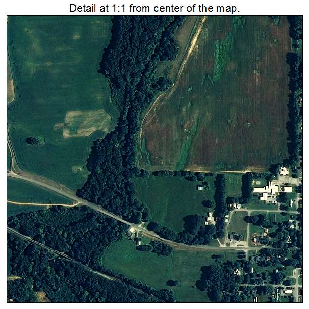 Courtland, Alabama aerial imagery detail