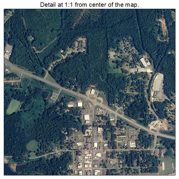 Dadeville, Alabama aerial imagery detail