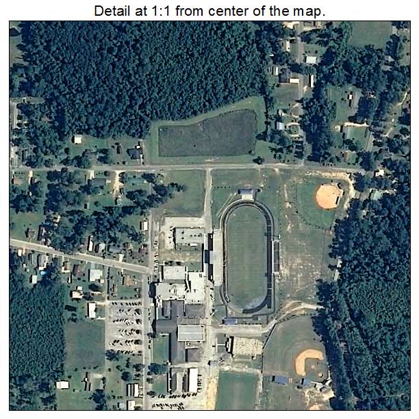 East Brewton, Alabama aerial imagery detail