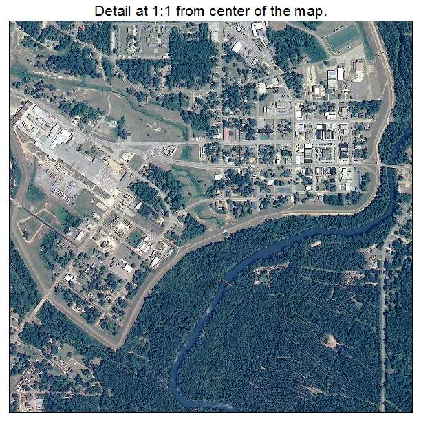 Elba, Alabama aerial imagery detail