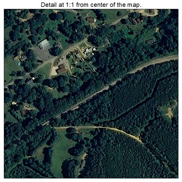 Eldridge, Alabama aerial imagery detail