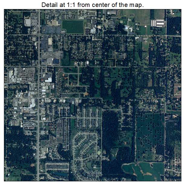 Fairhope, Alabama aerial imagery detail