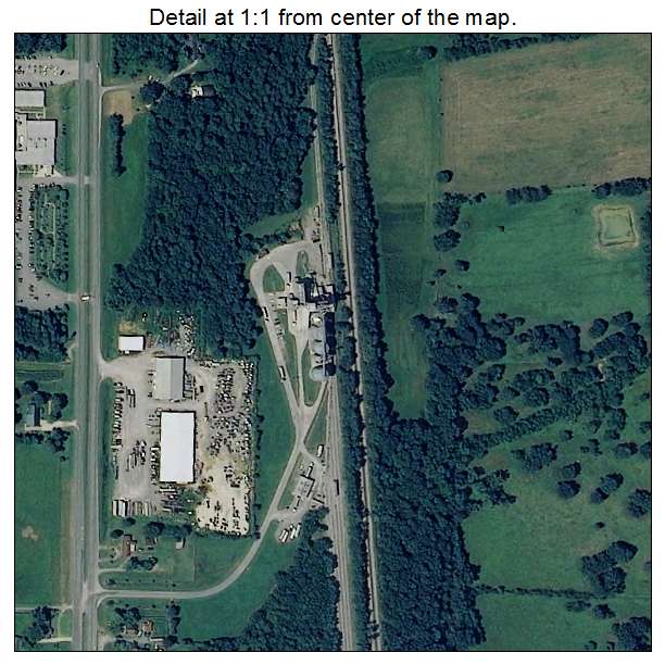 Falkville, Alabama aerial imagery detail