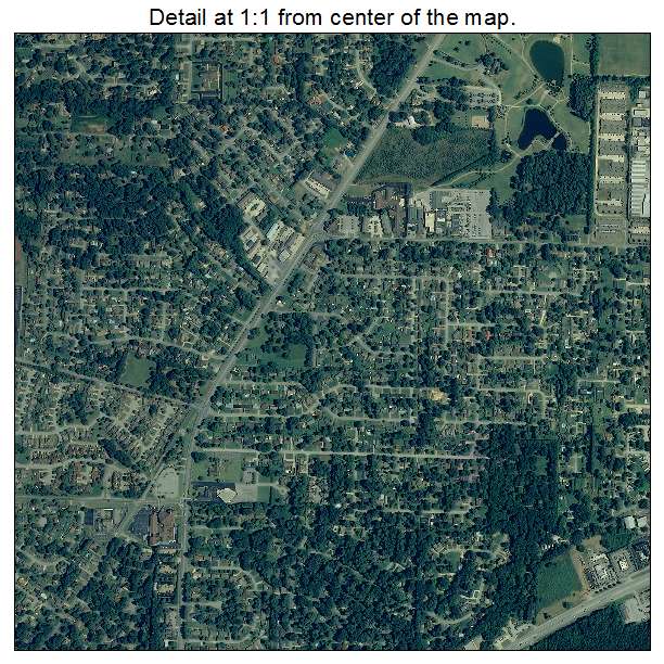 Florence, Alabama aerial imagery detail