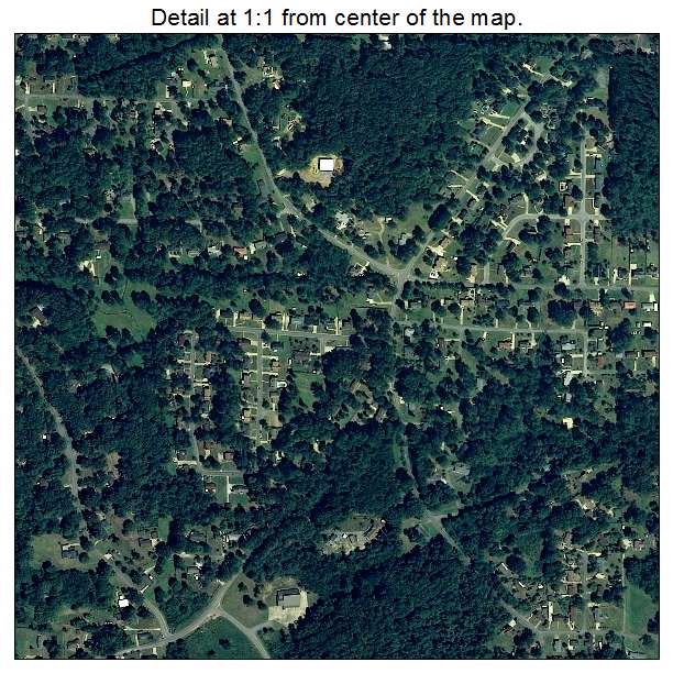 Forestdale, Alabama aerial imagery detail
