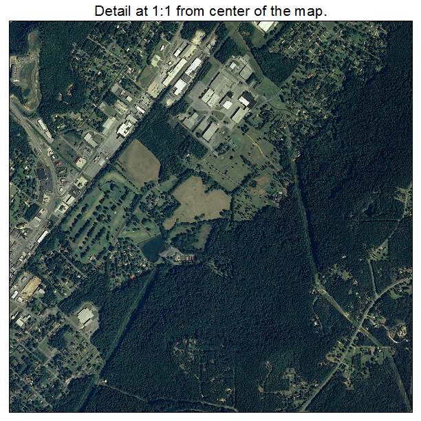 Fort Payne, Alabama aerial imagery detail