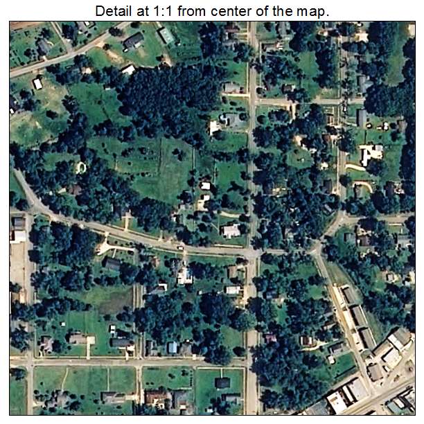 Frisco City, Alabama aerial imagery detail