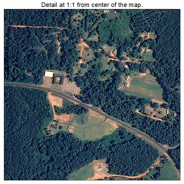 Fulton, Alabama aerial imagery detail