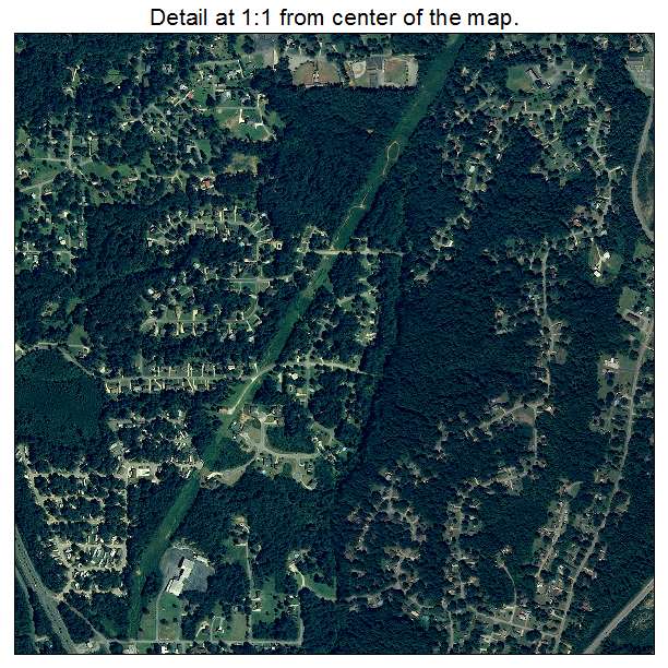 Fultondale, Alabama aerial imagery detail