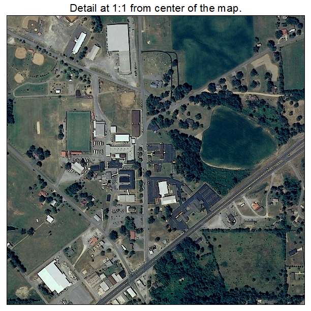Fyffe, Alabama aerial imagery detail