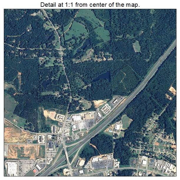 Greenville, Alabama aerial imagery detail