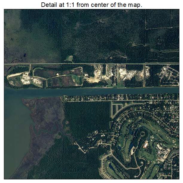 Gulf Shores, Alabama aerial imagery detail