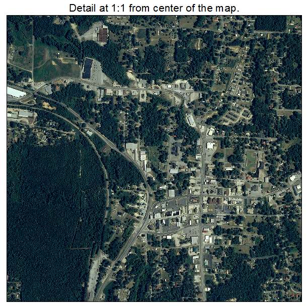 Haleyville, Alabama aerial imagery detail