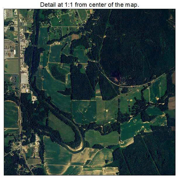 Hamilton, Alabama aerial imagery detail