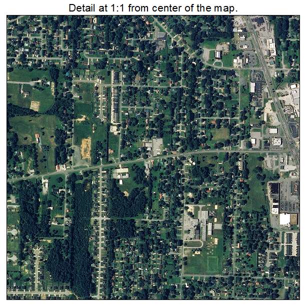Hartselle, Alabama aerial imagery detail