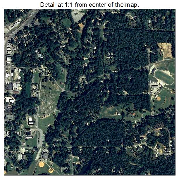 Heflin, Alabama aerial imagery detail