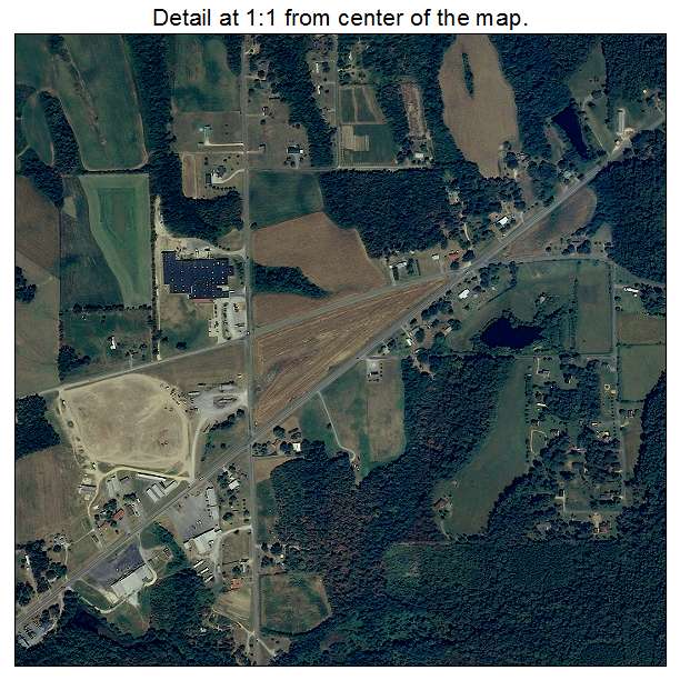 Henagar, Alabama aerial imagery detail