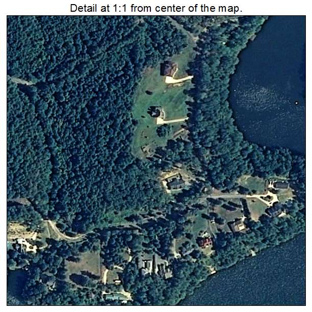 Highland Lake, Alabama aerial imagery detail