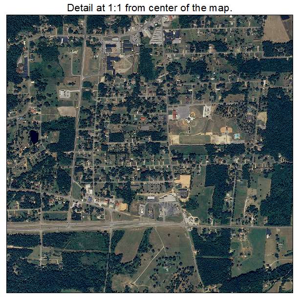 Hokes Bluff, Alabama aerial imagery detail