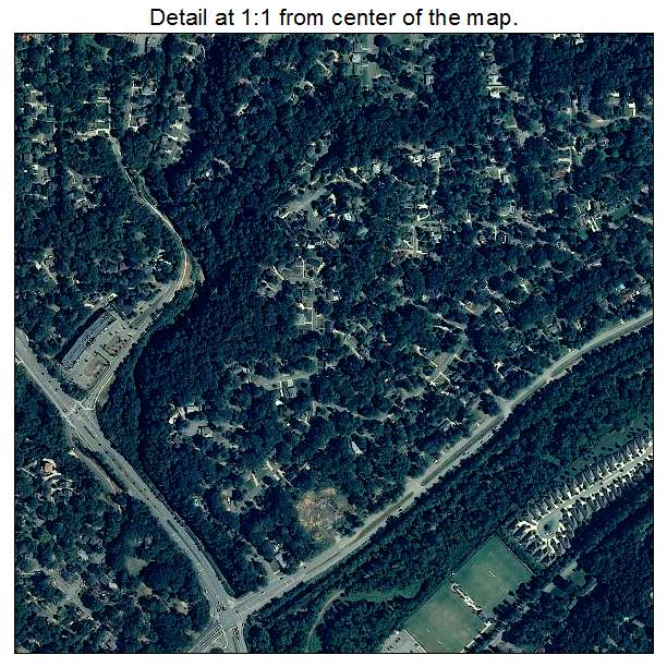 Homewood, Alabama aerial imagery detail