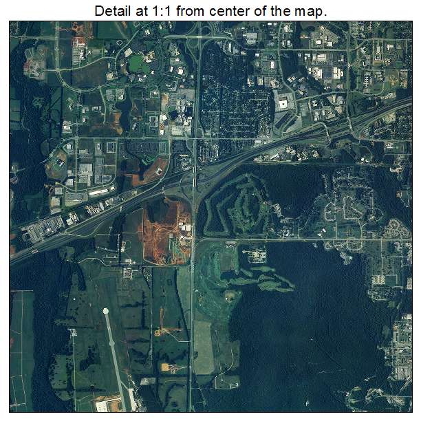 Huntsville, Alabama aerial imagery detail