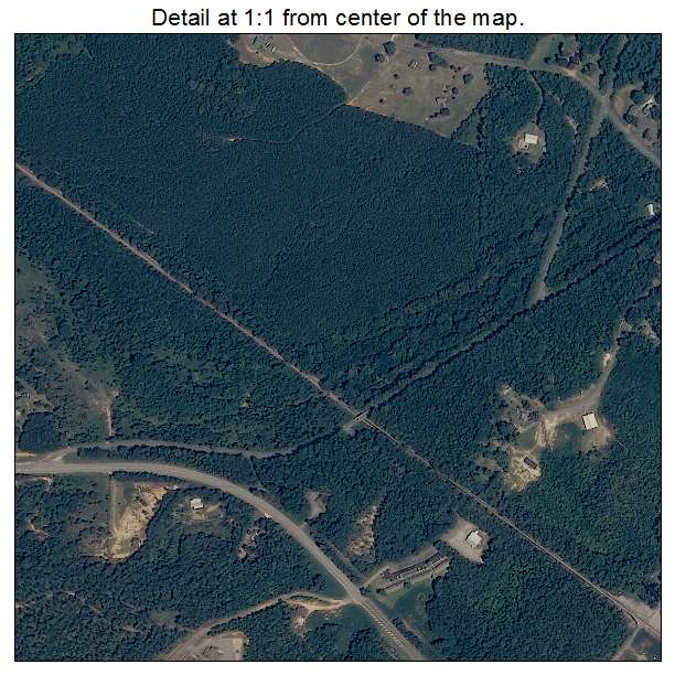 Jacksons Gap, Alabama aerial imagery detail