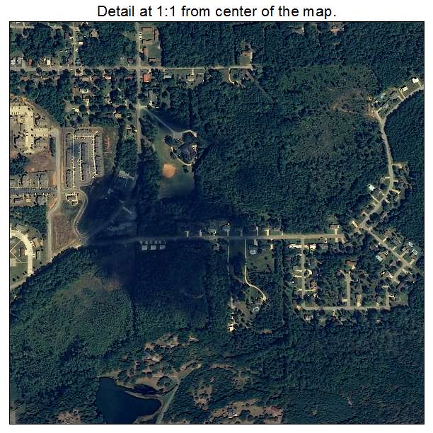 Jacksonville, Alabama aerial imagery detail
