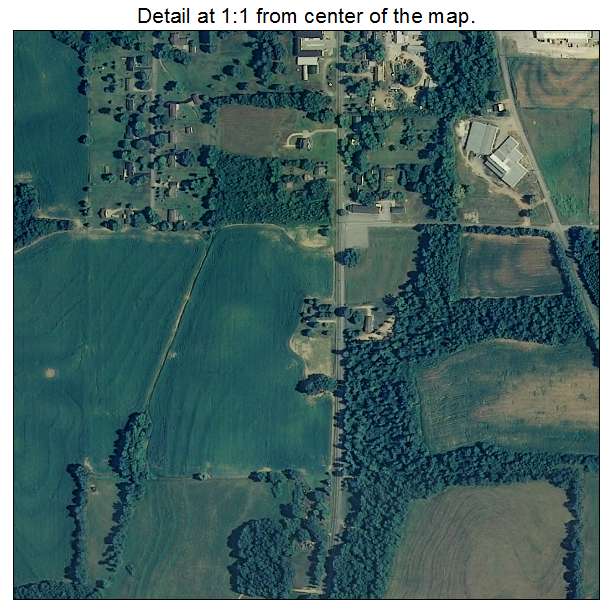 Lexington, Alabama aerial imagery detail