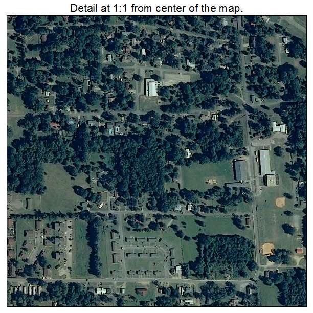 Linden, Alabama aerial imagery detail