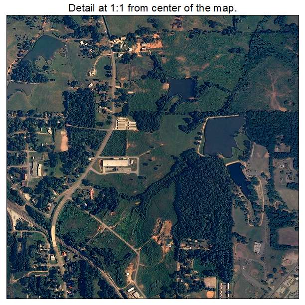 Lineville, Alabama aerial imagery detail