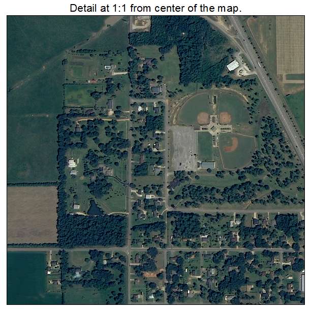 Loxley, Alabama aerial imagery detail