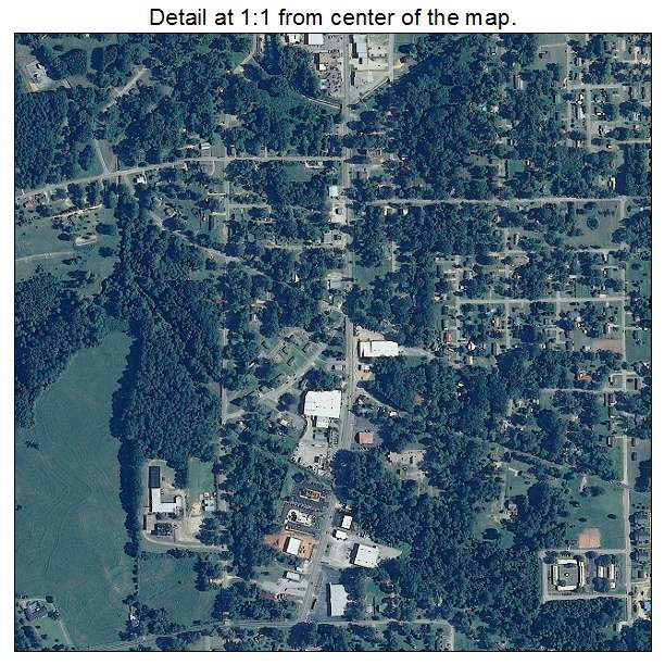 Luverne, Alabama aerial imagery detail