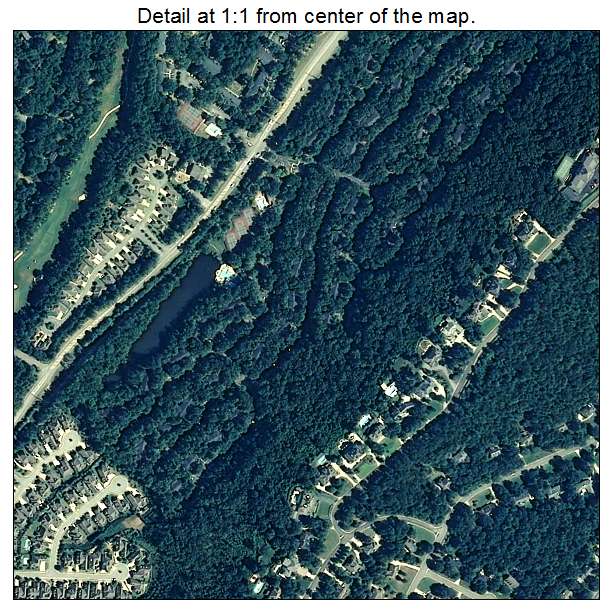 Meadowbrook, Alabama aerial imagery detail
