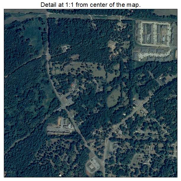 Montevallo, Alabama aerial imagery detail