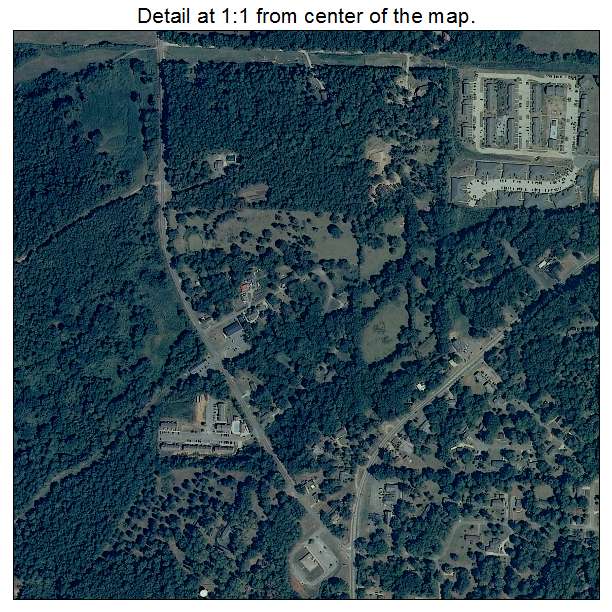 Montevallo, Alabama aerial imagery detail