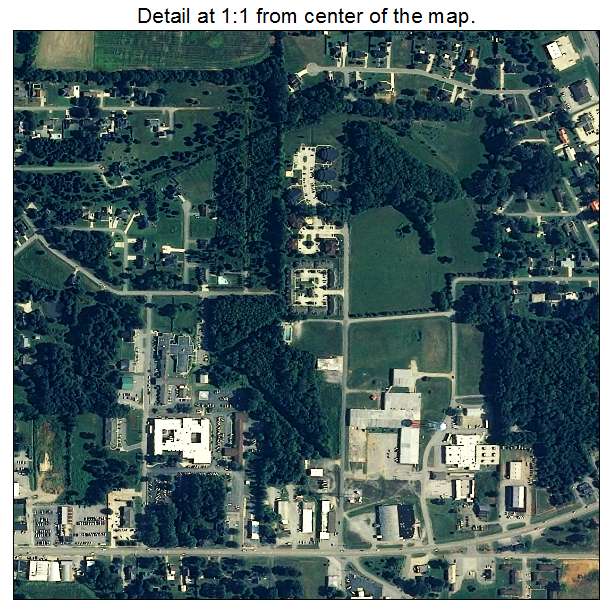 Moulton, Alabama aerial imagery detail