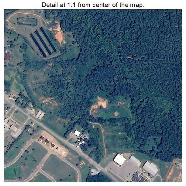 New Brockton, Alabama aerial imagery detail