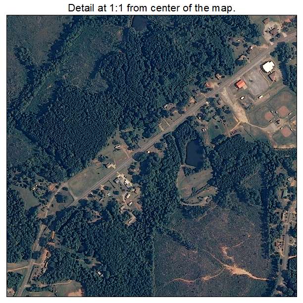 New Site, Alabama aerial imagery detail