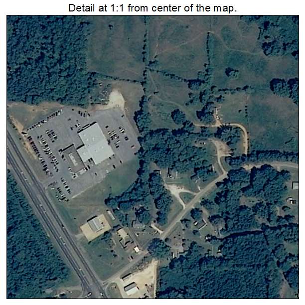 Oak Grove, Alabama aerial imagery detail