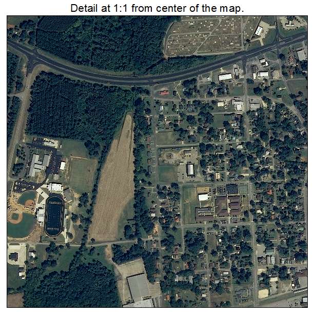 Piedmont, Alabama aerial imagery detail