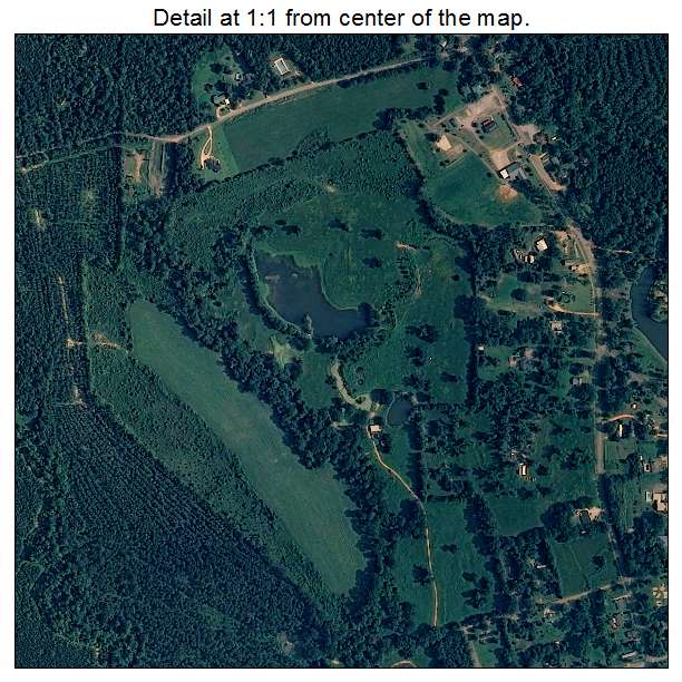 Pine Hill, Alabama aerial imagery detail